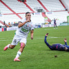 Celebración de Joel Contreras después de su gol ante Fortaleza. 