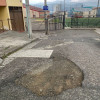 Foto | Cortesía | LA PATRIA Los huecos se llenan de agua cuando llueve mucho.