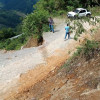 Foto I Cortesía para LA PATRIA  La vía departamental denominada Partidas para el sector El Cruce- Salón - Rojo - La Paila en el k 2 +300 (sector San Rafael) presenta caída de la banca. Por eso, la Gobernación de Caldas ordenó el cierre total.