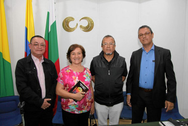 Fotos | Argemiro Idárraga | LA PATRIA Ángel María Ocampo Cardona, Adela Ceballos Peñaloza, Julián Chica Cardona y Luis Fernando Sánchez Jaramillo.