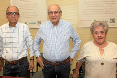 Fotos | Argemiro Idárraga | LA PATRIA Alberto Giraldo, Alberto Gómez y María Victoria Ramírez.