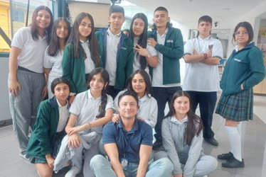 Foto | Juan Luis Taborda | LA PATRIA Estudiantes de la Institución Educativa Bosques del Norte, de Manizales