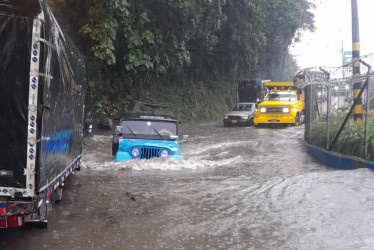 aguacero de ayer en Manizales