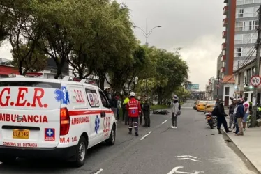 Accidente en la Avenida Santander. 