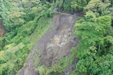 vereda La Argelia Baja derrumbe