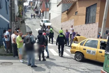 Esta es la esquina en la que se presentó el accidente entre el motociclista y el taxista. 