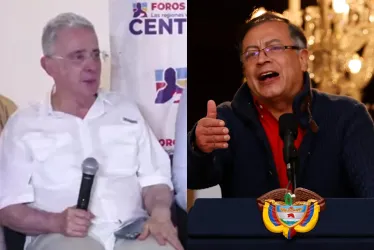 Álvaro Uribe, expresidente, y Gustavo Petro, presidente de la República. 