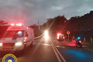 Dos heridos en choque de una moto con un caballo en Chinchiná 