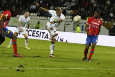 Dayro Moreno no tuvo suerte este lunes en el estadio Palogrande desaprovechó varias posibilidades del gol. 