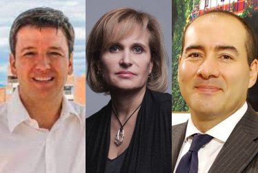 El Comité Directivo coincidió en los nombres de Germán Alberto Bahamón Jaramillo (izquierda), Sandra Morelli Rico y Santiago Pardo Salguero.