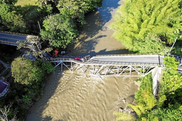 Foto | Cortesía | LA PATRIA El puente El Alambrado está en el corredor Calarcá-La Paila.