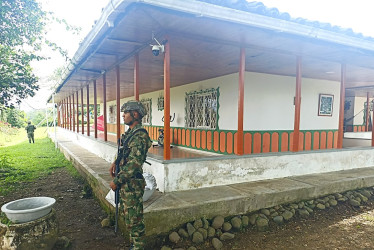 Fotos| Ejército| LA PATRIA Predios afectados con extinción dominio.