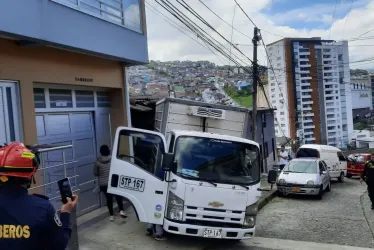 El sitio del accidente en el barrio La Asunción.