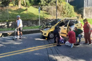 Secretario de Gobierno de Villamaría atropelló a ciclista en Manizales