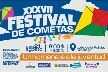 En Chinchiná (Caldas) invitan a festival de cometas este lunes festivo