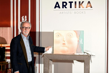 Fernando Botero durante la presentación de su libro Las mujeres de Botero, en Madrid (España), en el 2018.