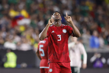 Andrés Reyes, autor del primer gol de Colombia en la remontada ante México.