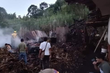 Incendio afectó trapiche familiar de resguardo indígena Cañamomo Lomaprieta 