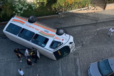 El accidente ocurrió en la carrera 49 # 28 a 29, en el barrio El Campín, de Manizales.