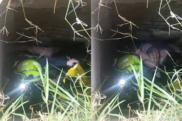 Mujer cayó por una canal de cuatro metros en Villamaría