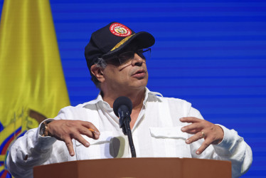 El presidente de Colombia, Gustavo Petro, participó este viernes en la clausura de la asamblea anual de la Asociación Bancaria de Colombia (Asobancaria), en Cartagena.