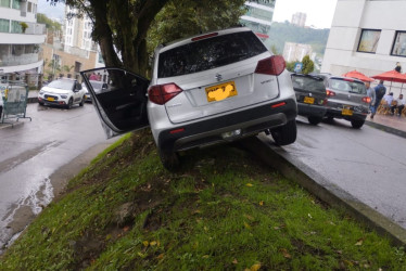 Así quedó la camioneta luego del accidente.