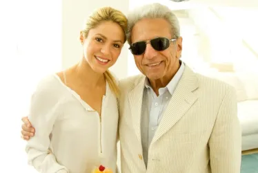 Shakira y su padre, William Mebarak Chadid.