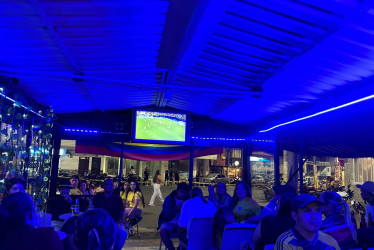 Los ansermeños vivieron con entusiasmo la victoria de Colombia 1-0 sobre Uruguay el pasado miércoles.