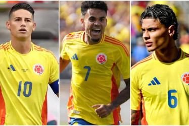 James, Lucho y Richard, tres estrellas de la selección Colombia que cuentan con muchos tocayos en el país, según la Registraduría.