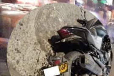 Esta es la moto involucrada en el accidente.