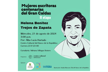 Mañana a las 3:00 p.m. en el Centro Cultural del Banco de la República. 