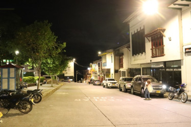 Imagen del parque principal de Pensilvania, Caldas.