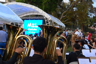 La Banda Municipal de Manizales acompañó el lanzamiento de MZL, Manizales del alma, como la marca de la ciudad para atraer turismo e inversión.