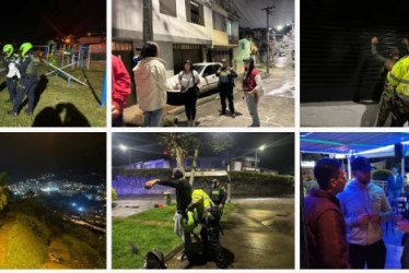 Operativos del fin de semana en Manizales.