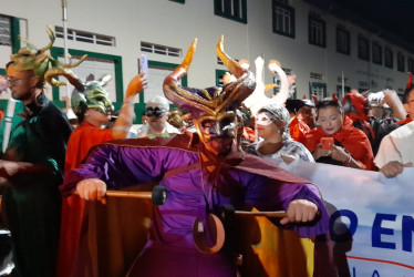  Participantes del desfile del Primer Gran Decreto este sábado en Riosucio.