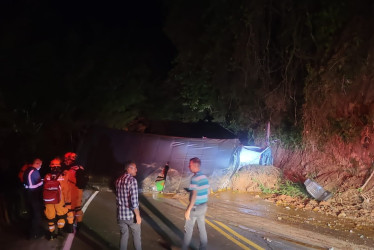 El accidente, foto suministrada a LA PATRIA.