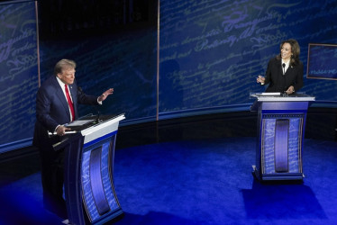 El debate entre Trump y Harris duró 90 minutos.