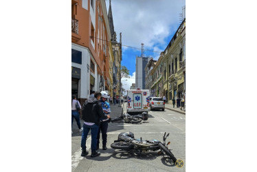 El accidente ocurrió en el Centro de Manizales.