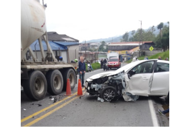 El accidente ocurrió en el sector de Maltería, en la vía Manizales-Bogotá.