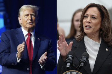 Donald Trump y Kamala Harris.