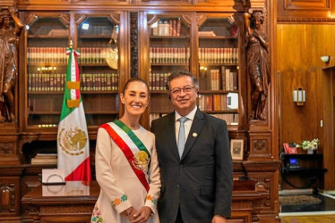 Foto| Presidencia.gov| LA PATRIA  “Ojalá en la Casa de Nariño se abra una segunda una oportunidad al progresismo”, expresó el mandatario para hacer referencia a la toma de posesión de la presidenta mexicana, Claudia Sheinbaum, a la que él asistió el martes.