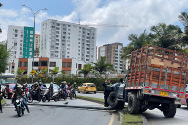 El accidente de este mediodía de jueves.