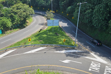 En la foto, El Tambo, en la vía Manizales-Pereira, sector donde se realizan piques ilegales