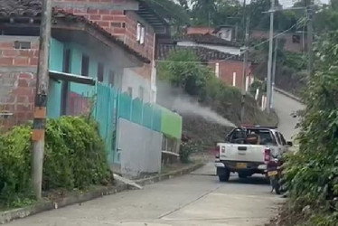 Fumigan en La Merced contra el Aedes aegypti.