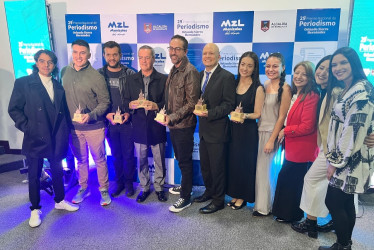 Cinco trabajos fueron reconocidos por el jurado del Premio de Periodismo Ciudad de Manizales - Orlando Sierra Hernández. También se entregó el premio a vida y obra.