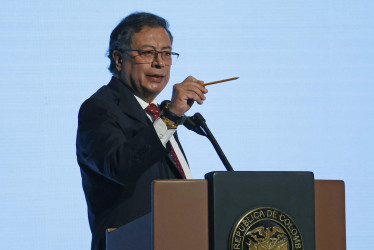 El presidente de Colombia, Gustavo Petro, habló durante la 'Primera conferencia ministerial para poner fin a la violencia contra la niñez'.