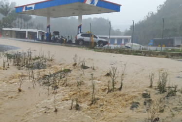 Aguadas registró inundaciones en varios puntos por las lluvias.