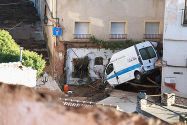 Vista de Letur (Albacete), donde continúan las labores de desescombro y la búsqueda de los desaparecidos tras el paso de la DANA. 