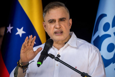 Tarek William Saab, durante un acto, en Caracas (Venezuela).