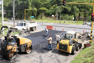 Desde el Puente Mosquera hasta La Capilla en Dosquebradas, 11 sectores viales serán intervenidos por reparcheos. 